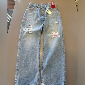Levis 501 150th Anniversary Distressed Selvedge 150 Tab Jeans 28X30 A19590029